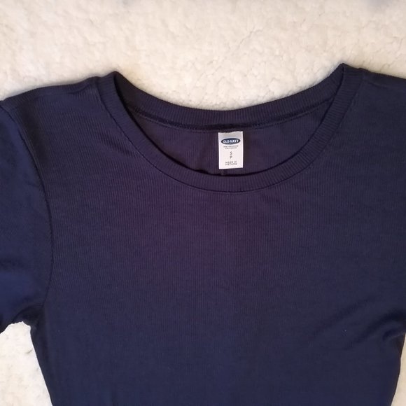 Navy blue midi body con knit dress - Picture 3 of 10